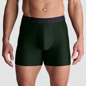 UNDER ARMOUR UA Performance Tech 6 inch Boxerjock - FOREST GREEN/BLACK